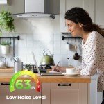 Ciarra 60cm Curved Glass Cooker Hood