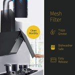 60cm Wall-Mount 700m³/h Glass Cooker Hood