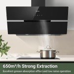 CIARRA 90cm Angled Wall Mounted Cooker Hood