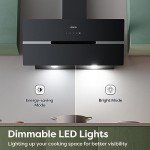 CIARRA 90cm Angled Wall Mounted Cooker Hood