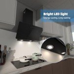 FIREGAS 60cm Angled Chimney Cooker Hood