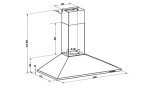 Cookology 100cm Wall-Mounted Stainless Steel Extractor Fan