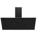 SIA AH90BL 90cm Black Glass Chimney Hood