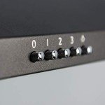 100cm Black Chimney Cooker Hood and Splashback