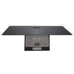 SIA AH90BL 90cm Black Glass Chimney Hood