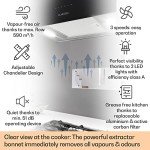 Klarstein Modern Island Cooker Hood with Timer