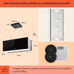 Klarstein Modern Island Cooker Hood with Timer