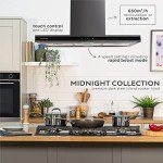 Russell Hobbs 90cm Island Cooker Hood - Dark Steel