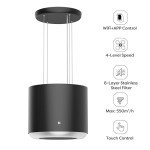 Ciarra WiFi Island Cooker Hood 48cm 550m³/h
