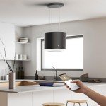 Ciarra WiFi Island Cooker Hood 48cm 550m³/h