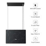 Ciarra Pinnacle 48cm WiFi Island Cooker Hood