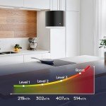 Ciarra WiFi Island Cooker Hood 48cm 550m³/h