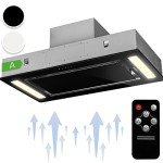 Klarstein Remy 90 cm Island Cooker Hood, Black