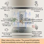 Klarstein Remy 90 cm Island Cooker Hood, Black