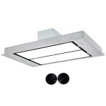 Cookology 110cm Ceiling Island Extractor Fan - White