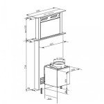 Cookology 60cm Downdraft Cooker Hood, Stainless Steel