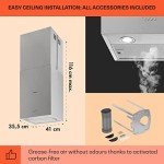 Klarstein Structura Island Extractor Hood - Silver