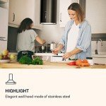 Klarstein Barella Silver Island Cooker Hood 557 m³/h