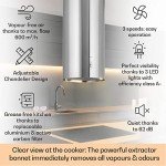 Klarstein Island Cooker Hood with Adjustable Modes