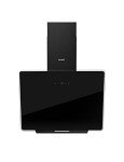 COMFEE' 60cm Black Angled Cooker Hood with Touchscreen