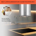 Klarstein Island Cooker Hood with Adjustable Modes