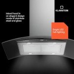 Klarstein 90cm Wall Mount Kitchen Extractor Hood