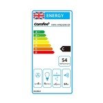 COMFEE' 60cm Black Angled Cooker Hood with Touchscreen