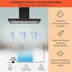 Klarstein 90 cm Black Kitchen Extractor Fan