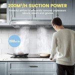 COMFEE' 60 cm Stainless Steel Under Cabinet Hood