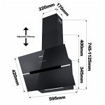 Ciarra 60cm WiFi Touch Control Cooker Hood