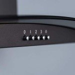 SIA CGH60BL 60cm Black Curved Glass Cooker Hood