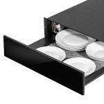 Baridi 60cm Push-to-Open Warming Drawer - Black