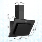 TopStrong 60cm Stainless Steel Cooker Hood with LED Light