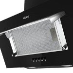 Ciarra 60cm Black Angled Cooker Hood with Filters