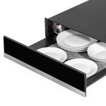 Baridi 60cm Built-In Warming Drawer - Black/Silver