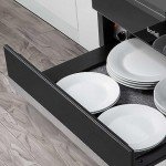 Baridi 60cm Built-In Warming Drawer - Black/Silver