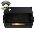 SIA 60cm Black Integrated Cooker Hood with Ducting