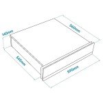 Baridi 60cm Built-In Warming Drawer - Black/Silver