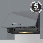 SIA 60cm Black Integrated Cooker Hood Extractor
