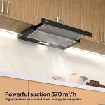 Ciarra 60cm Telescopic Extractor Hood with LED