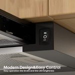 Ciarra 60cm Telescopic Extractor Hood with LED