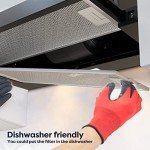 Ciarra 60cm Telescopic Extractor Hood with LED