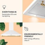 Klarstein 90cm Wall Mount Kitchen Cooker Hood