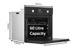 Cookology 60cm Black Built-in Electric True Fan Oven