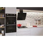 Hoover H-Hood 500 60cm Black Angled Cooker Hood