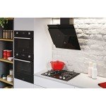 Hoover H-Hood 500 60cm Black Angled Cooker Hood