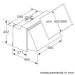 Bosch DEM66AC00B 60cm Wall-Mounted Cooker Hood - Silver