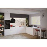 Hoover H-Hood 500 60cm Black Angled Cooker Hood