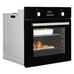 Cookology 60cm Black Built-in Electric True Fan Oven