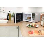 Russell Hobbs Compact Silver Microwave, 800W, 20L